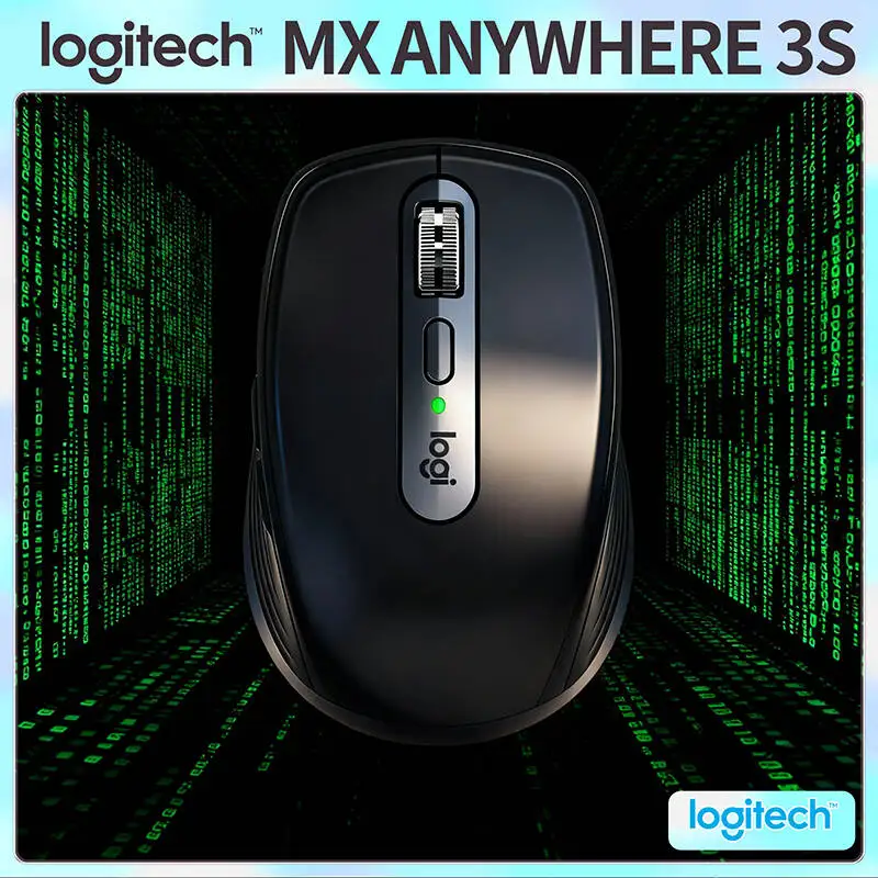 

Компактная мышь Logitech MX Anywhere 3S, эргономичный дизайн, перезаряжаемая, с быстрым прокруткой для портативных ПК Mac