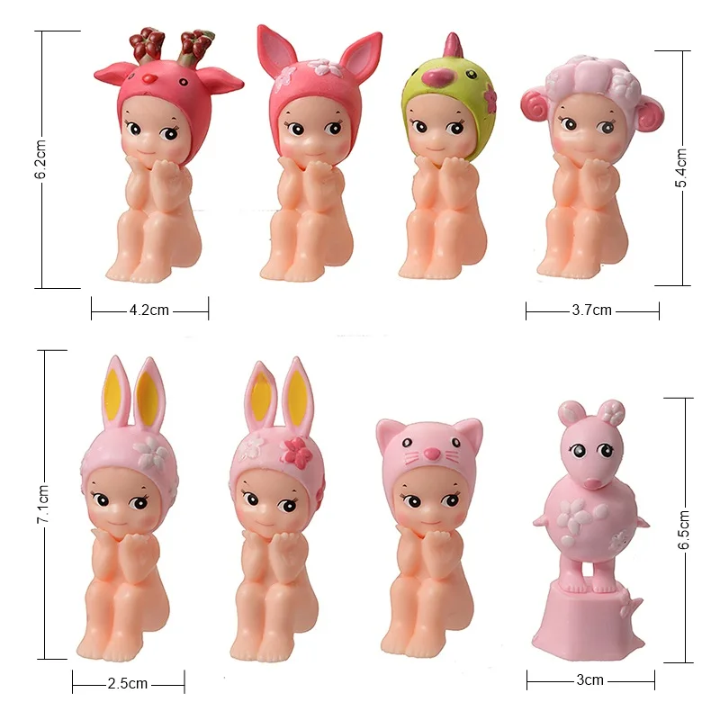 رائجة البيع Sonni الملاك زهر الكرز سلسلة صندوق أعمى أنيمي شخصيات صغيرة الكرتون نموذج دمية لعبة للأطفال هدايا عيد ميلاد