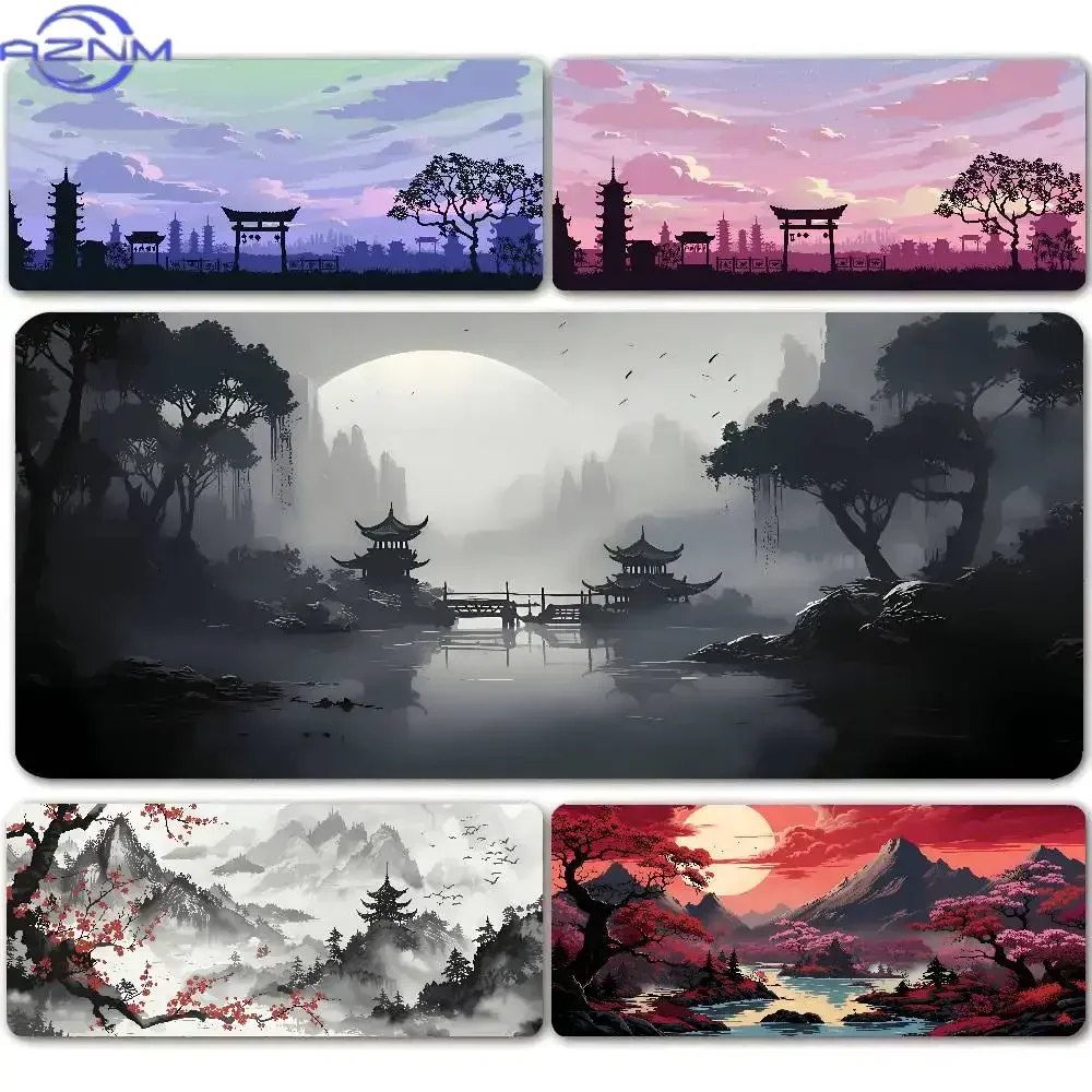 Night Moonlight Large Mouse Pad 900x400 Non-Slip Esport Learning Desk Mat Game Player Mousepad desktop Accessories Keyboard Pads
