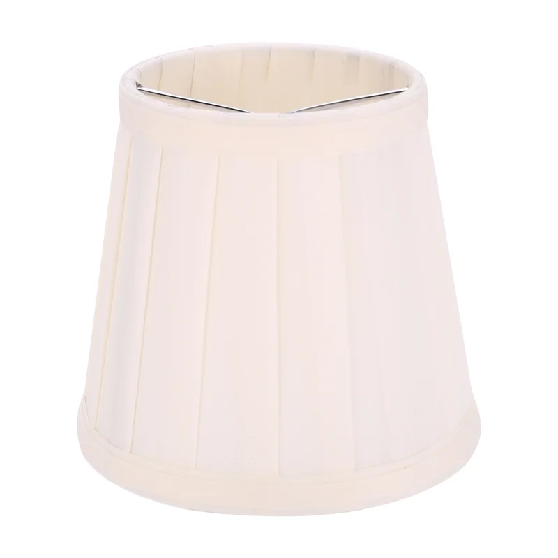 A64Z ファブリックシャンデリアランプシェードホルダークリップオン燭台ベッド横ランプ吊り下げライト、ライトイエロー