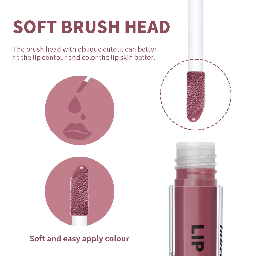 Lakerain Lip Gloss Burro di Lunga Durata Antiaderente Bellezza Impermeabile Lip Stain Trucco Rimpolpante Idratante Lip Gloss Cosmetici