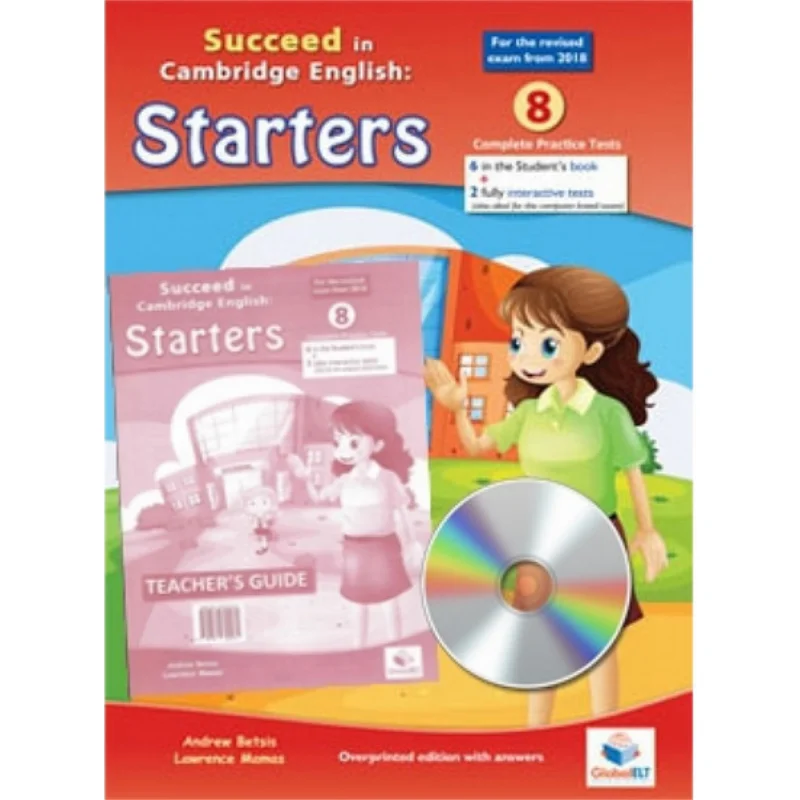 

Cambridge YLE Succeed In PreA1 STARTERS, 2018 формат 8, практические тестирование, издание для учителей с компакт-диском, руководство для учителей 9781781645116