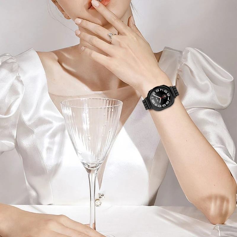 Dây đeo đồng hồ bằng thép không gỉ 47mm cho đồng hồ 7 Dây đeo siêu kim loại với móc cài toàn kép