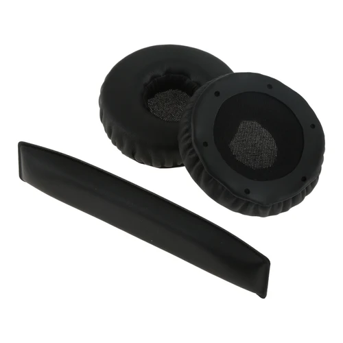 Imagen 1 del producto Almohadillas de repuesto para auriculares de Sol Republic, almohadillas de esponja de alta elasticidad para auriculares Hd V10 V8, orejeras de cuero