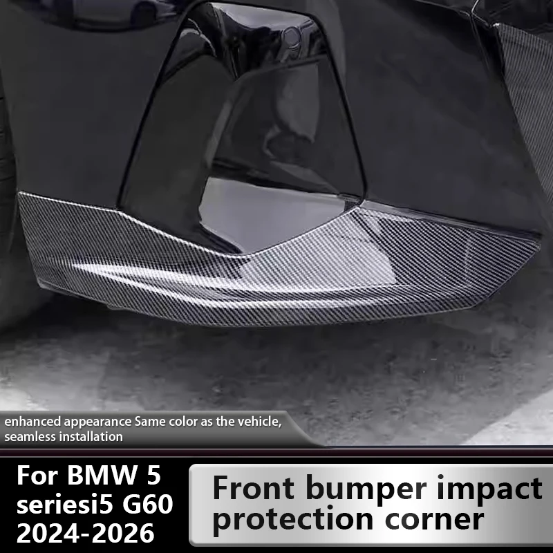 Front bumper corner protection trim front lip front bumper impact bar For BMW3 5 series i3 G20 G60 2023-2025  exterior component