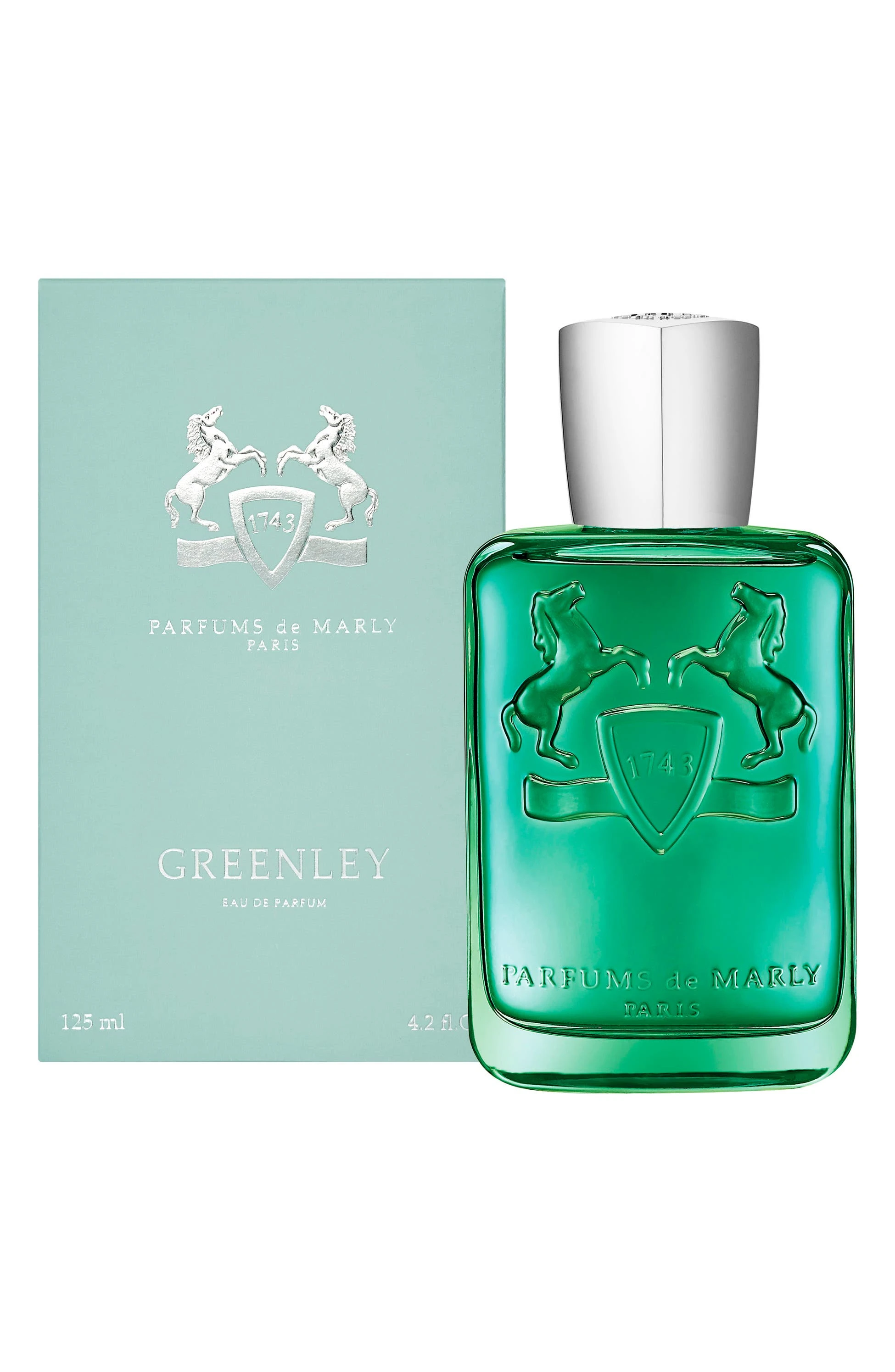 

Parfums de Marly Greenley Eau de Parfum 125 мл (4.2 fl oz) Унисекс аромат с цитрусово-древесными нотами – свежий аромат зеленого яблока и бергамота, идеальный подарок для мужчин и женщин