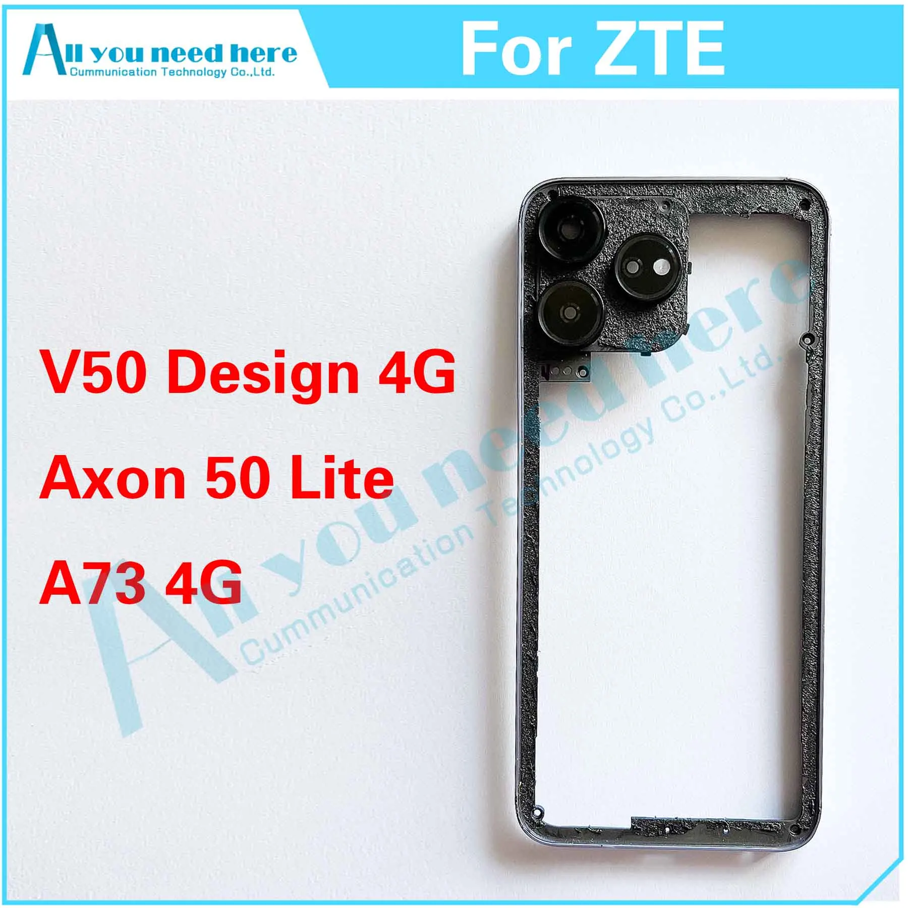 For ZTE Blade V50 Design 4G / Axon 50 Lite / V50 Smart / A73 Middle Frame Plate Housing Board Support Mid Faceplate Bezel