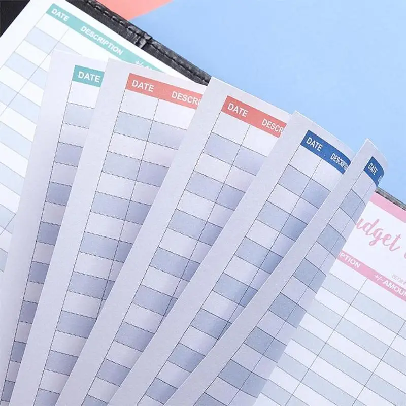 R9JA 3.4x6.7in Budgetplaner oder To -List oder Einkaufsliste Home & Office 12 Blätter