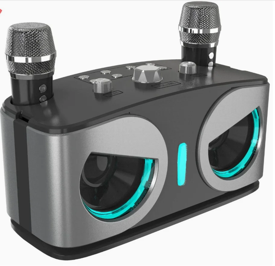 SD306 Karaoke Wireless Portable Bluetooth Speaker With Microphone Subwoofer Machine Powerful Sound Box Music Portable Audio Set