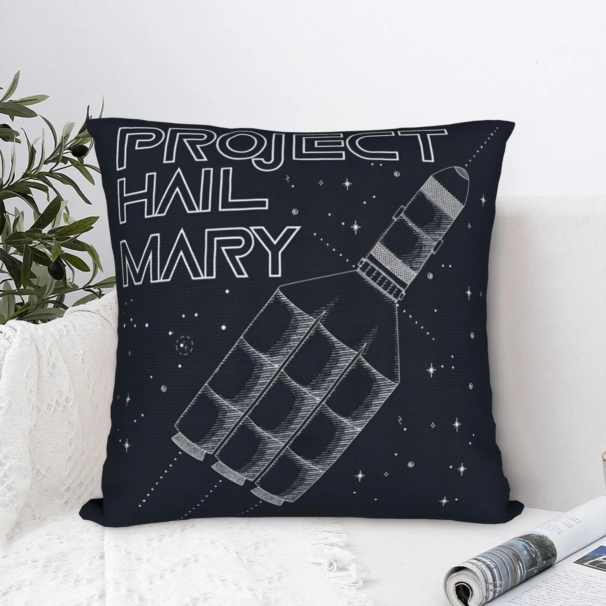 Project Hail Mary  Pillow Case  Comfy Pillow Cover For Living Room Chair Funny Cushion Cover