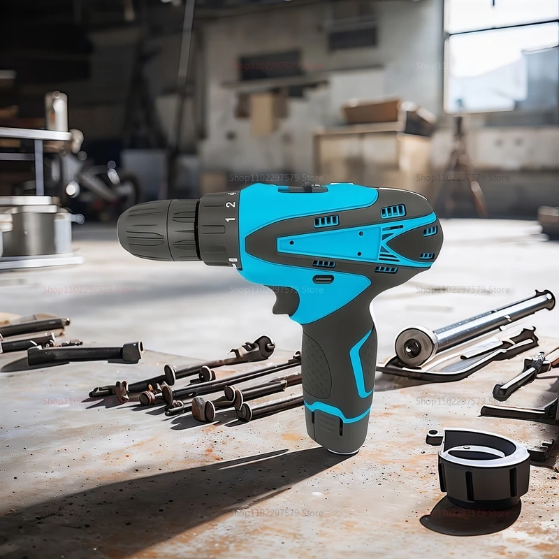 12V Impact Drill and Electric Screwdriver Wireless Multi-function Power Tool with Electric Drill Portable Cordless Harmer Tool