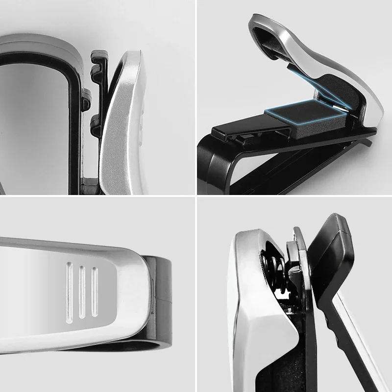 نظارات شمسية للسيارة مشبك حامل بطاقة قوس حافظة أقلام نظارات اكسسوارات السيارات لشركة هيونداي كريتا IX35 سانتافي سوناتا N Line #3