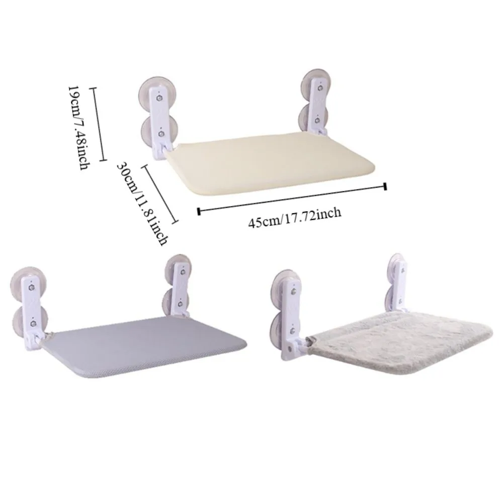 Wall Mounted Suction Cup Cat Hammock Breathable Foldable Sunbathing Hanging Cat Bed Removable Wear Resistant Suspended Cat Nest