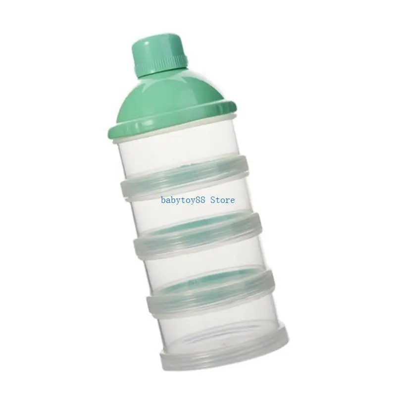 Y4UD – boîte rangement empilable à 4/5 couches pour aliments pour bébés/lait en poudre, distributeur formule sûr, boîte