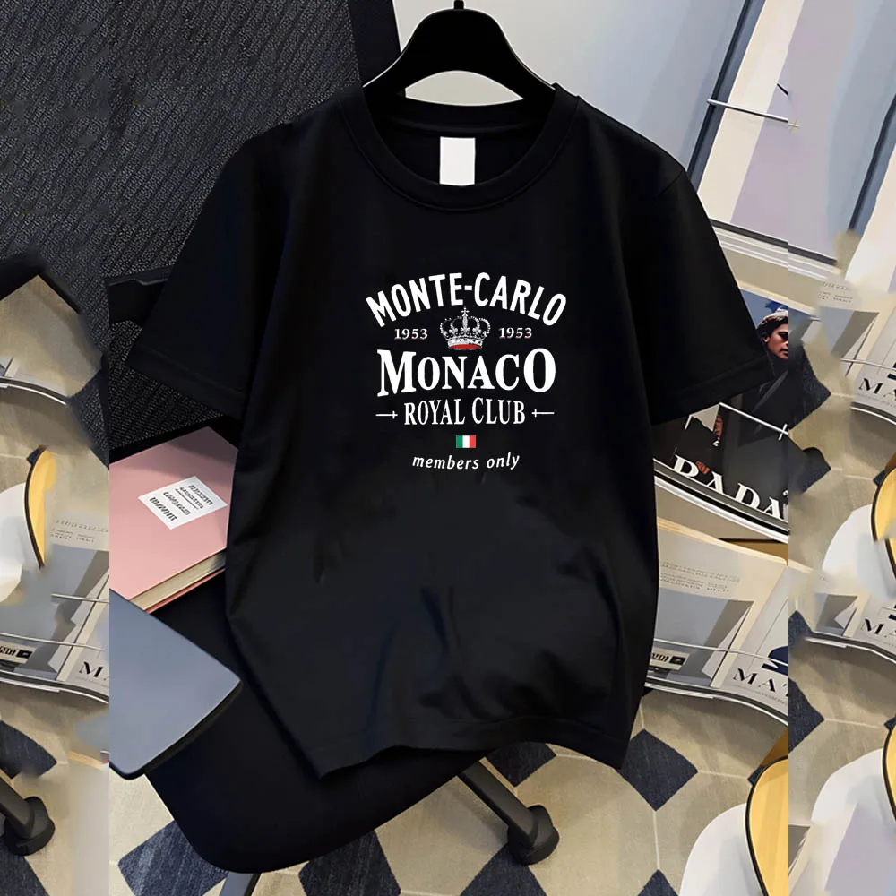Men's Summer Sports T-shirt Micro-stretch Knitted Fabric Regular Fit Printed Design for Active Wear