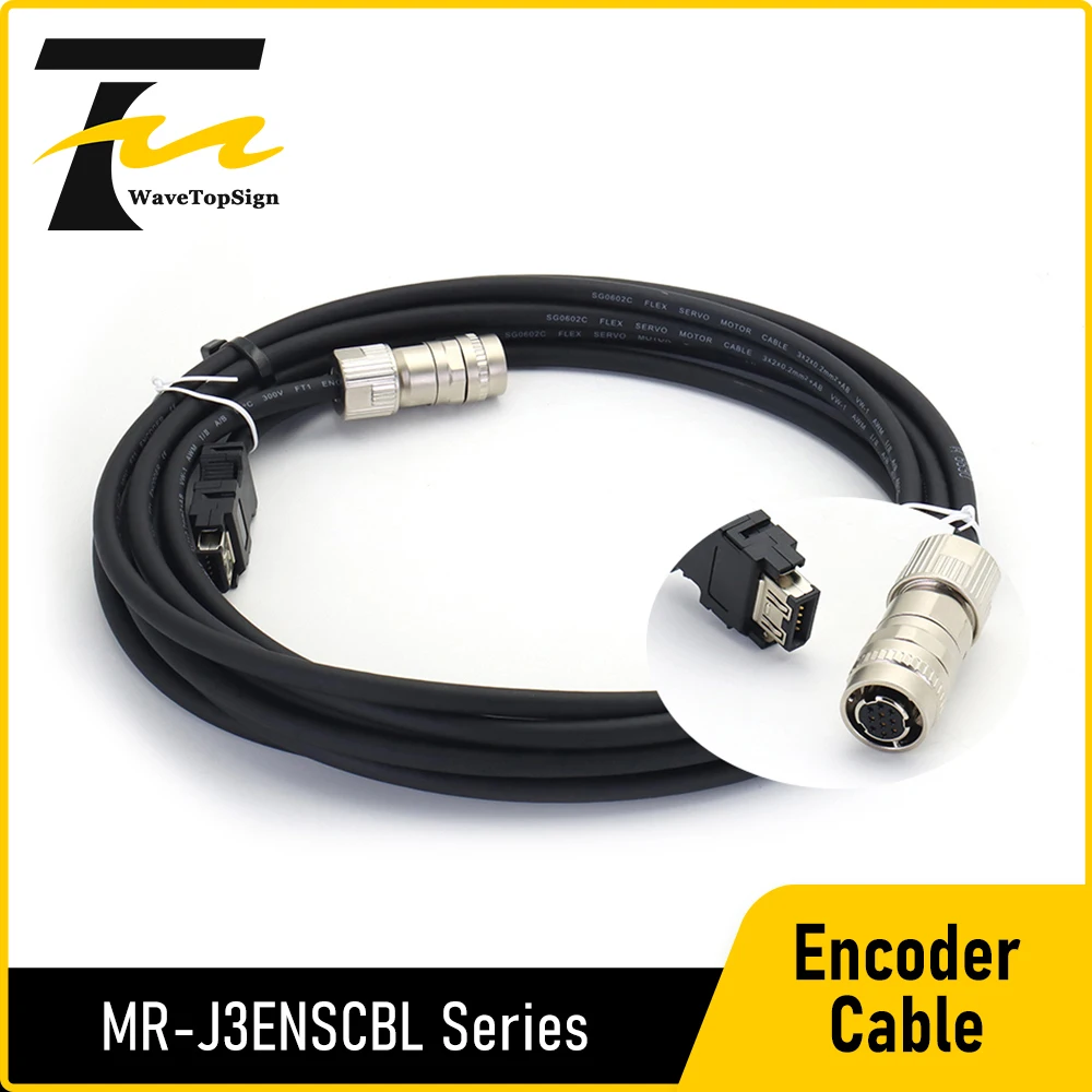 WaveTopSign High Power Servo Motor Encoder Cable MR-J3ENSCBL for Mitsubishi MR-J3 J4 JE Serial