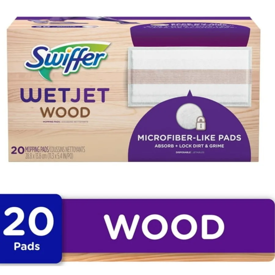 

Сменные подушечки для мытья полов Swiffer WetJet, 20 шт. подушечки для мытья полов