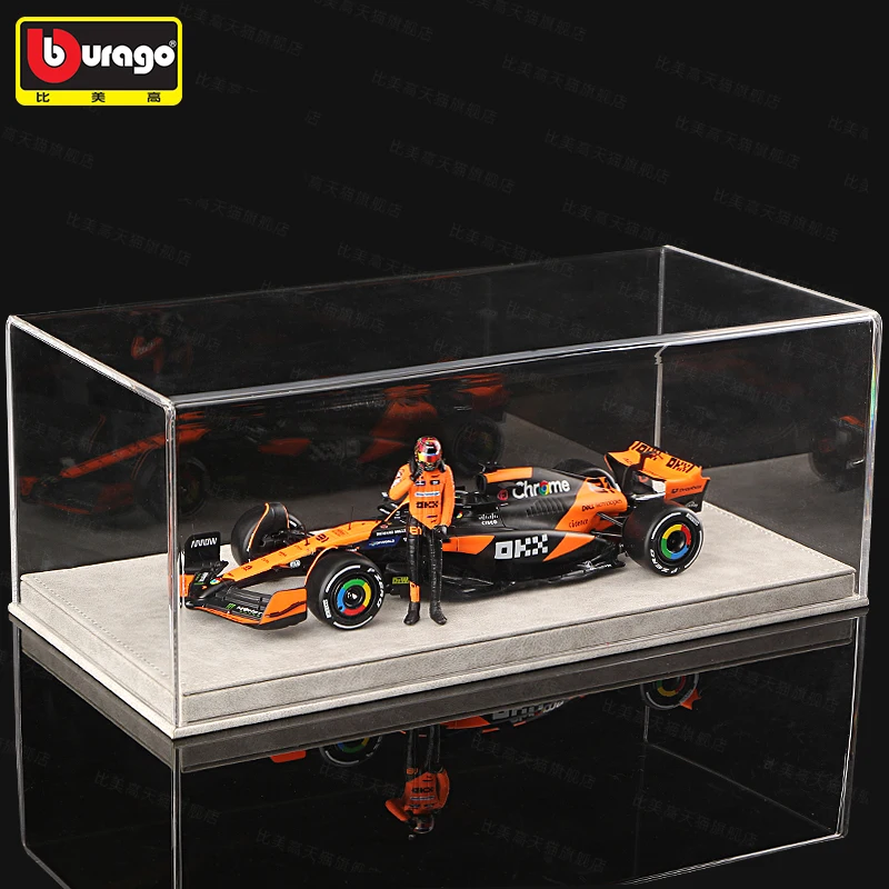 1/24 Bburago ماكلارين ميامي F1 دمية طبعة MCL38 صيغة سبيكة سباق السيارات نموذج عرض مجموعة لعبة الأطفال هدية عيد ميلاد