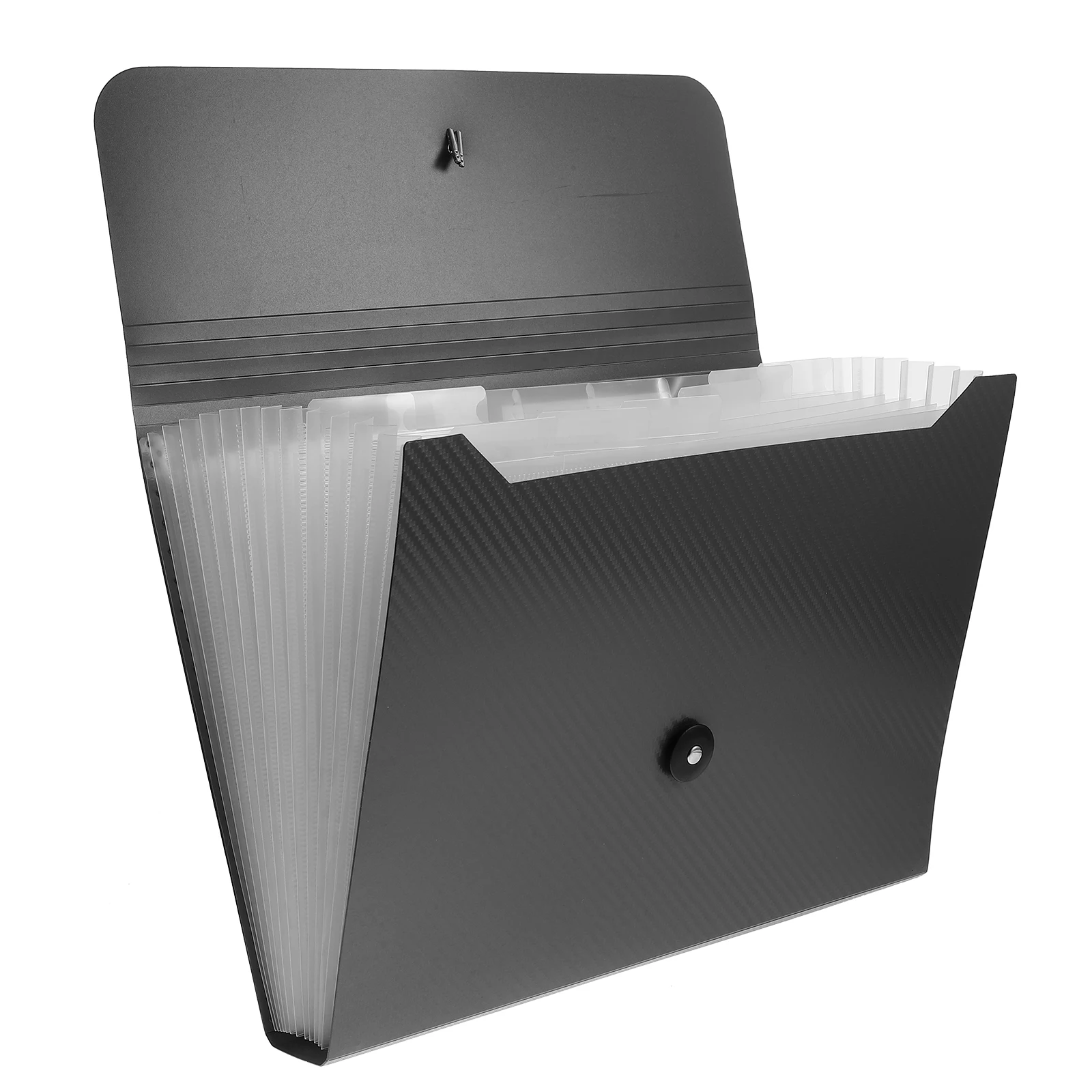 

A4 Document Folders 13 Compartments Black File Bag ganizer Storage Briefcase Plastic File Folders Plastic