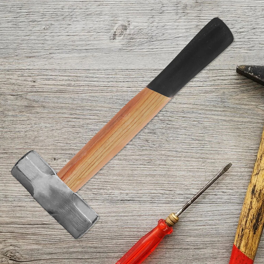 Pengganti Gagang Palu Kayu untuk Alat Batu Kokoh Tanpa Pegangan Kompatibel Palu Besi Persegi Gagang Kapak Luar Ruangan