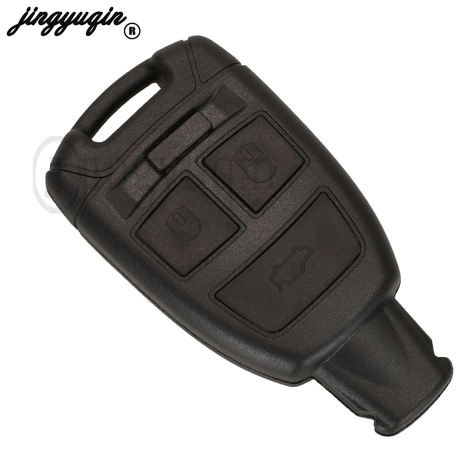 Jingyuqin-carcasa para llave remota de coche, 3 botones, Fob para Fiat 500 Punto Croma, funda sin cortar, accesorios de repuesto