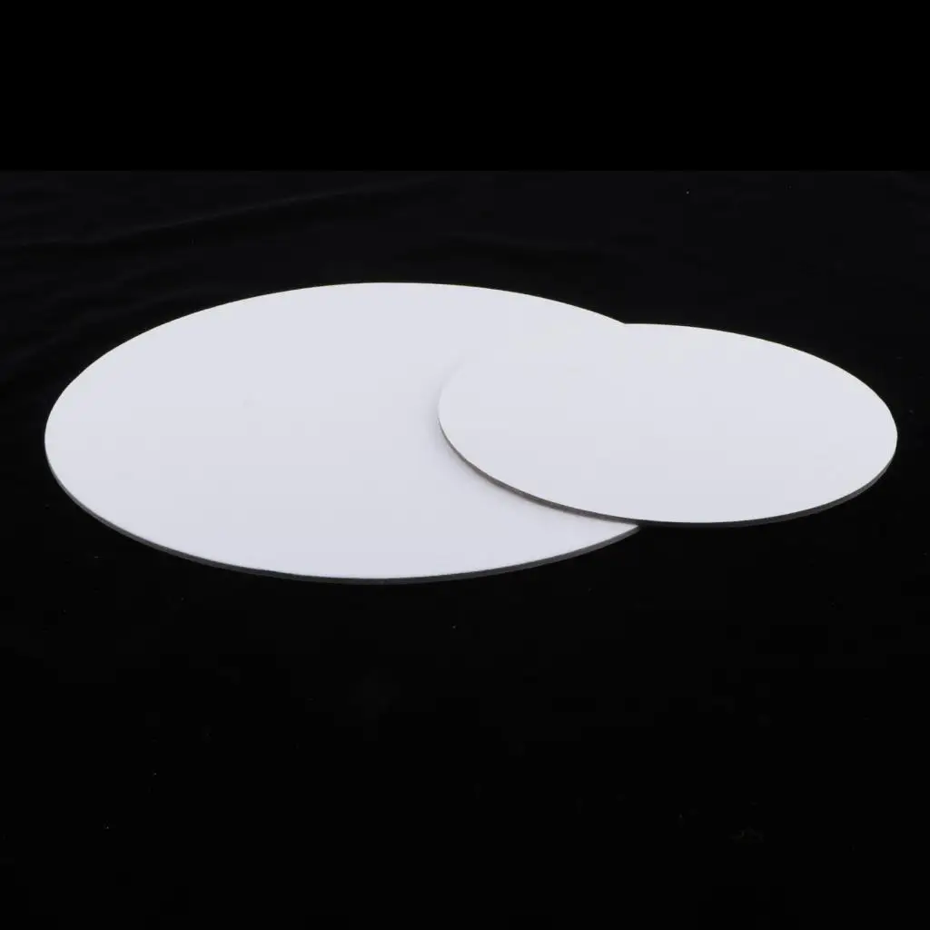 Round Blank Wood Stretched Canvas Panels Board for Oil Acrylic Painting