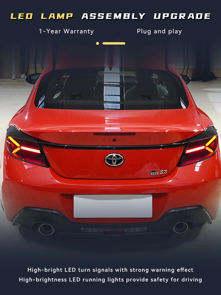 

Car Taillight Styling FOR Toyota GR86 BRZ 2021-2023 Tail Light DRL Rear Lamp Upgrade LED Bulbs Configure Auto Tools Accessories