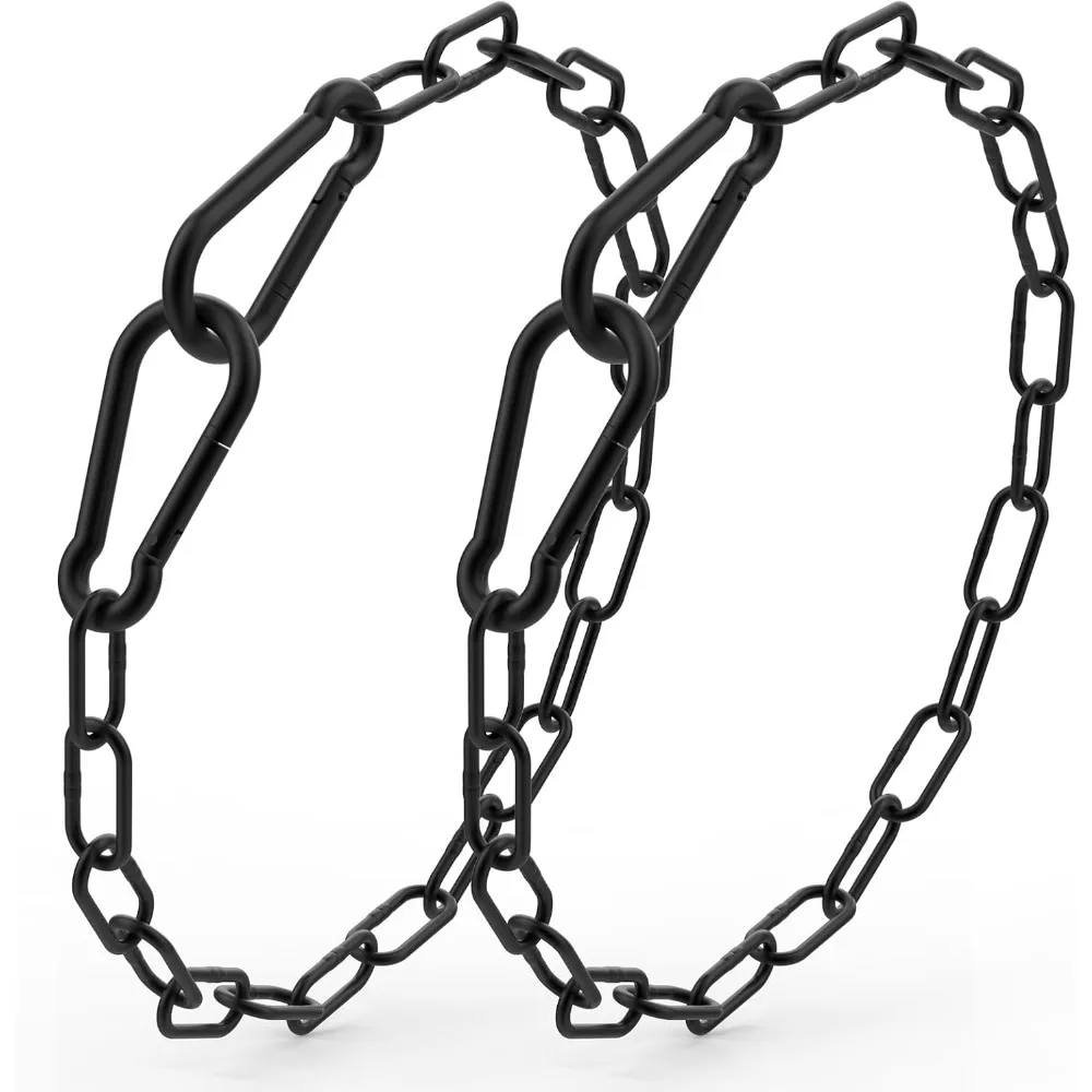 2Pcs Heavy Duty Swing Chain Extension Clips Stainless Steel Hanging Hook Strap for Punching Bag Hammock Garden Chair Accessories
