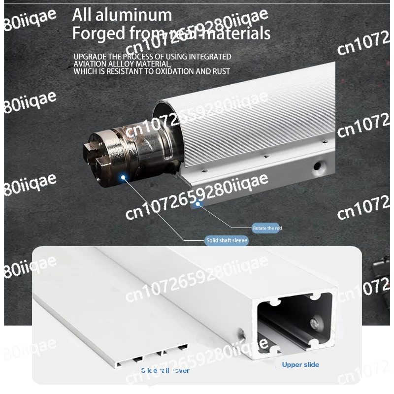 

Front and Back Rotating Double-Open Wooden Door Sliding Door Hanging Sliding Track Two-Way Free Opening Magic Door Hardware