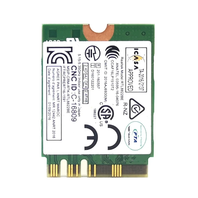 Tarjeta inalámbrica 896F 802.11AC, RTL8822BE, BT4.0, 2,4/5G, 1200Mb, M2-NGFF