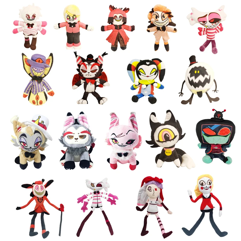 Soft Fluffy Demon Cartoon Plush Dolls Multi Styles Stuffed Monster Figure Toy Cosplay Plushies Decor for Birthday Christmas Gift
