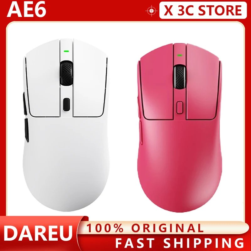 

DAREU AE6 Gaming Mouse Tri Mode 2.4G PAW3950 8000hz 30000DPI AMI Speed Lightweight Customize Wireless Mouse for PC Laptop Gift