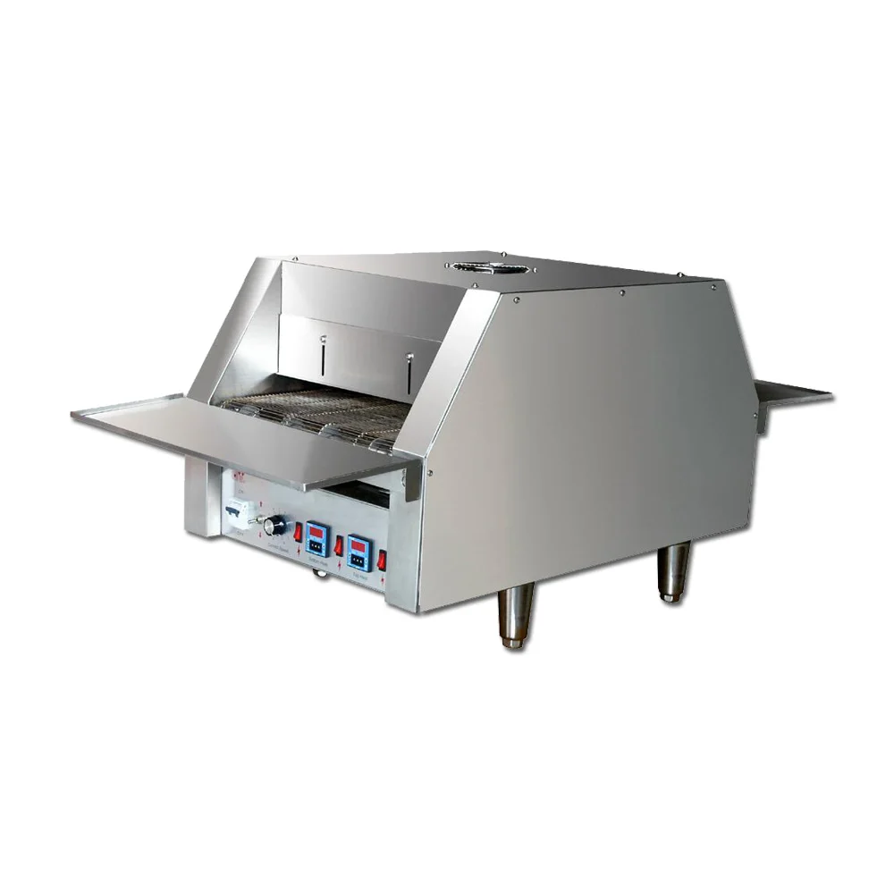 Bakery Pizza Making Machine Conveyor Belt Ovens Automatic Heating Conveyor Belt Pizza Oven 20 Pcs Pizzas/hr Baking Shop Machines