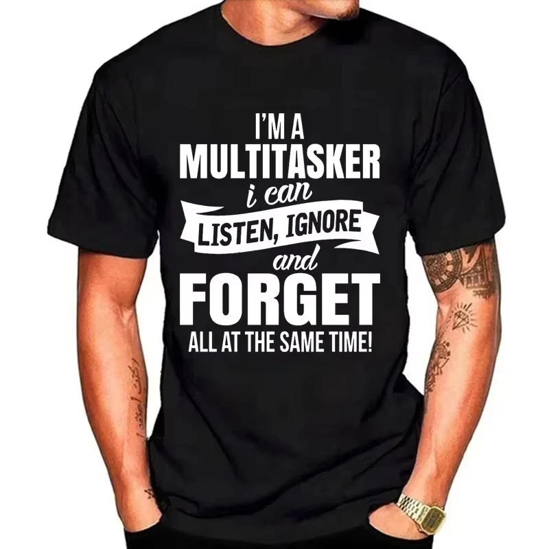

Printed T-shirt Men's and women's fashion graphic T-shirt Black T-shirt Summer short-sleeved shirt