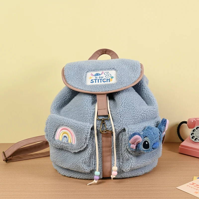 Linda mochila de felpa de animales elefante fresa oso puntada Nick colaboración Material suave y agradable para la piel sorpresa diaria de invierno