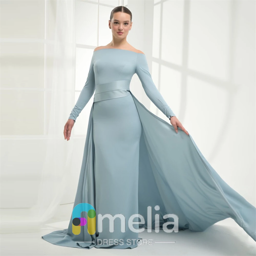 

Amelia Evening Dresses Off Shoulder A- Line Crepe for Special Occasions Formal Gowns Elegant Party Dresses Woman For Dubai 2024