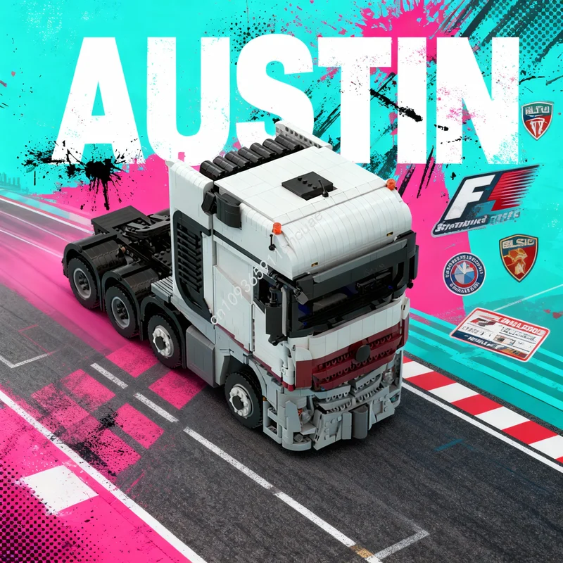 

3170 деталей MOC, технический конструктор Mercedes-Benz, модель грузовика, строительные блоки, рождественский подарок, архитектурные игрушки, креативная идея для самостоятельной сборки