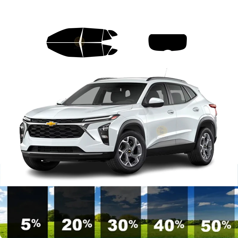 precut Removable Window Tint Film For Car 100% UVR 5%-70%VLT Heat Insulation Carbon ﻿For CHEVROLET TRAX 4 DR SUV 2023-2024