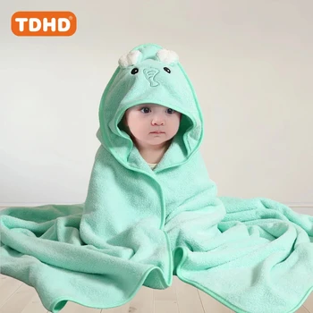 מגבת רחצה חדשה לתינוקות מבד פליז קורל רך במיוחד: מהיר התייבש...