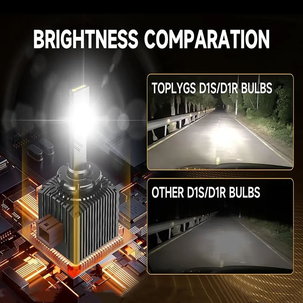 2 قطعة D1S D1R LED المصابيح الأمامية سوبر وايت HID زينون تحويل كيت 240 واط 6000 كيلو #5