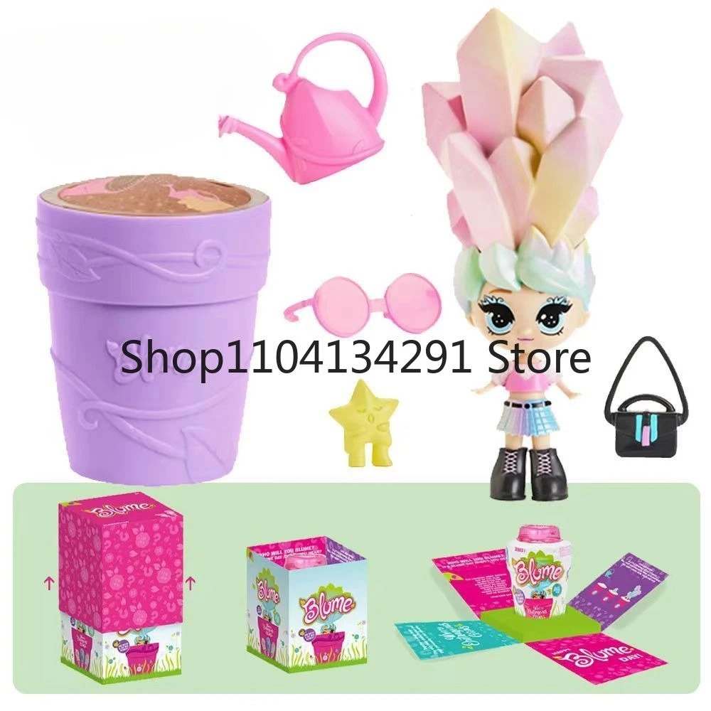 الأصلي بلوم دمية الجنية صندوق أعمى مفاجأة بلوم فتاة ماجيك زهرة وعاء دمية المياه لزهرة لعبة تمثال هدية عيد ميلاد