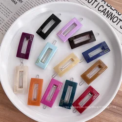 Candy colored small clip~Korean French cute square small side clip with bangs hair clip