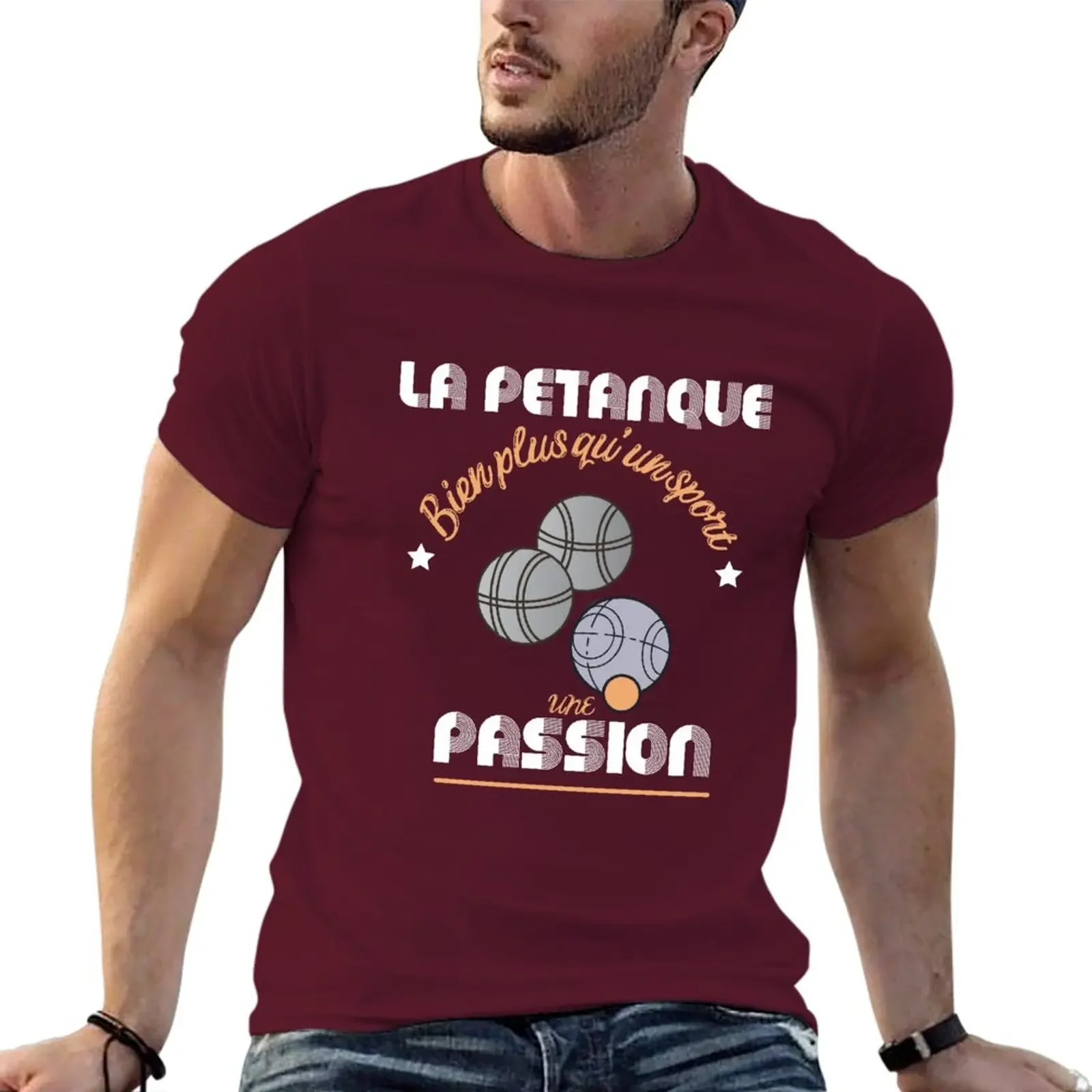 sports fan t-shirts Blouse mens graphic t-shirts funny petanque passion T-Shirt tops 2024 Summer vintage funny Short Sleeve