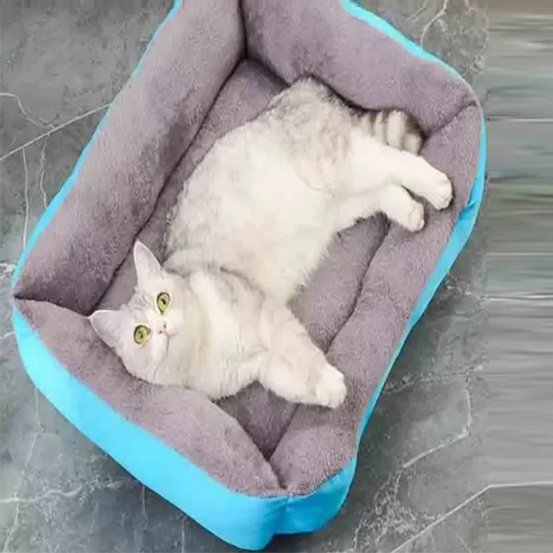 Pet Cat And Dog Nest Large Scale Pinkycolor Warm And Comfortable Soft Cotton Nest Waterproof Sofa Bed Universal For Cats And Dog image 4