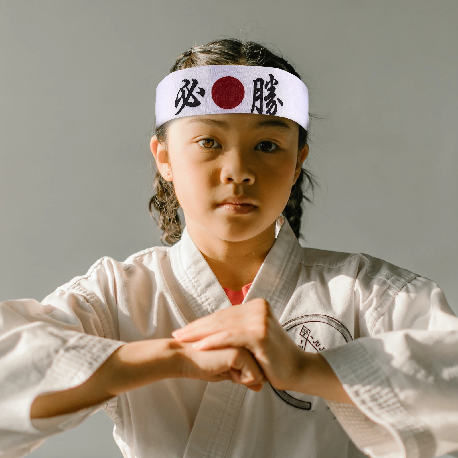 

2pcs Cheering Headband Japanese Theme Sweatband Decorative Headbands for Karate Training Cosplay Kitchen Use Wide Fit Women Men