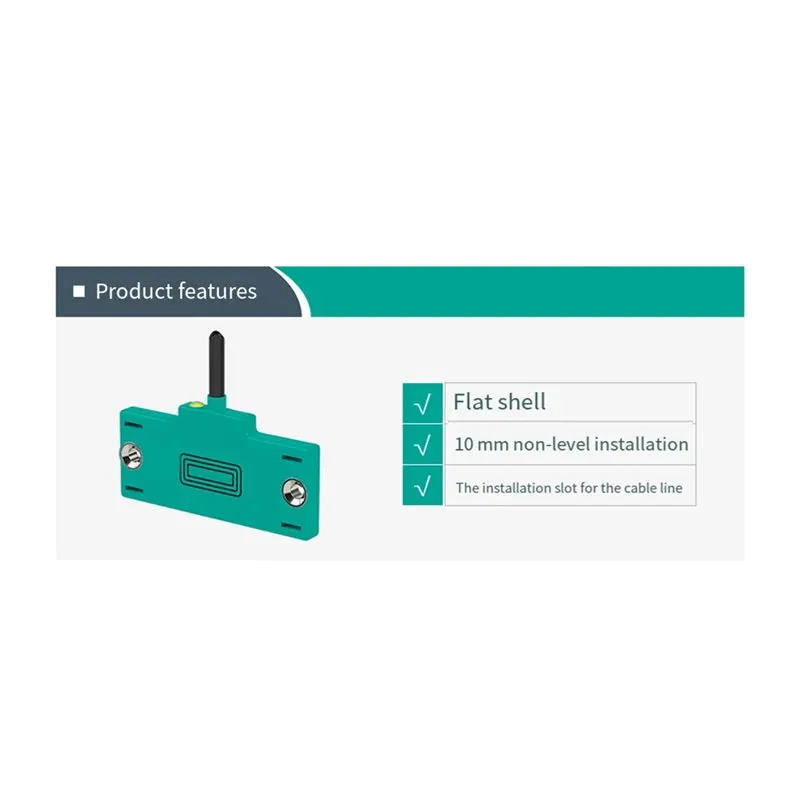 B63B-Capacitive Proximity Sensor Square Matrix Switch 3-Wire NPN PNP NO/NC Sensing Distance 5Mm CBN5-F46-E0