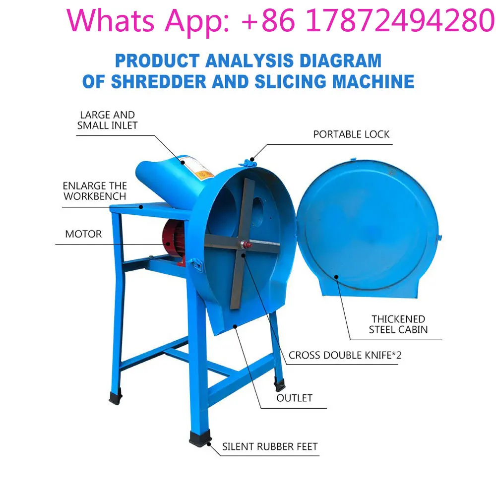 Multifunctional Poultry Feed Chopper Commercial Grass Cutting Machine