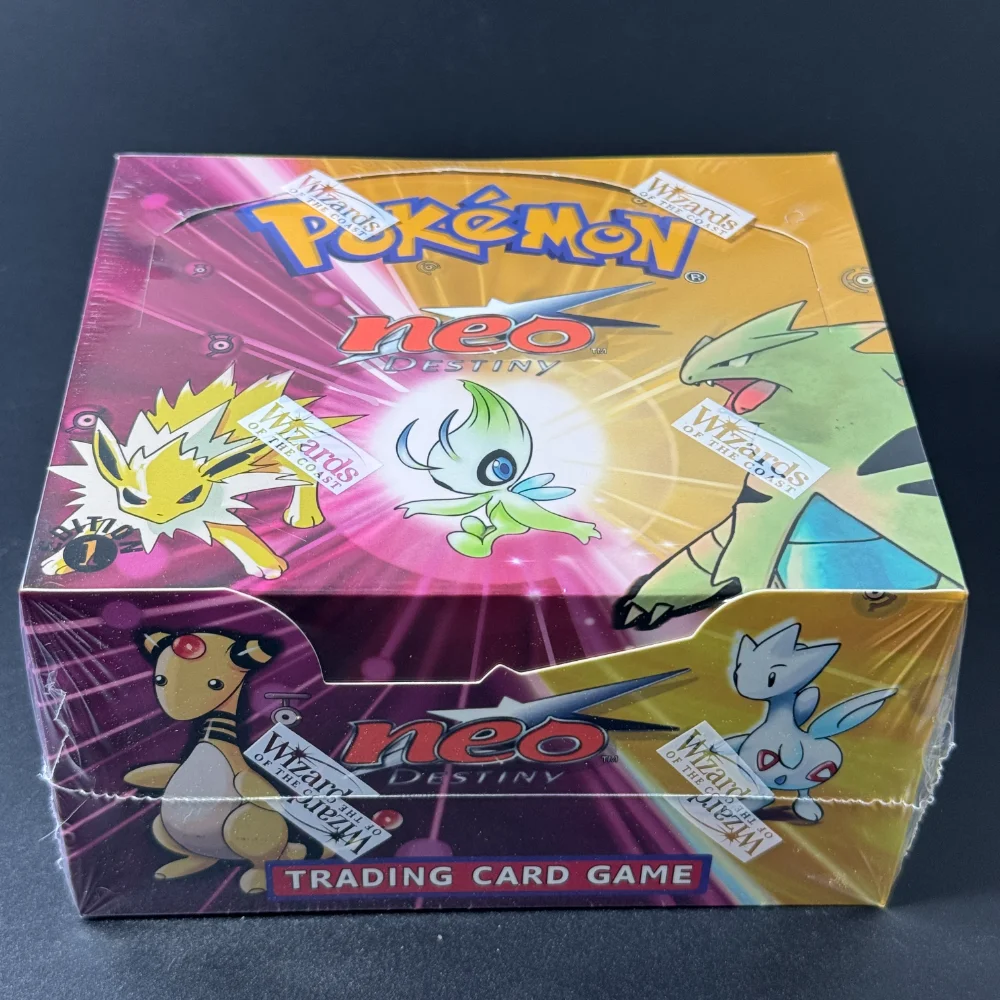 PKM Base Set Fossil Jungle Team Rocket Neo Destiny Booster Box 1999 2000 Year 1st Edition 1Box 36 Packs Proxy Game Cards Sealed