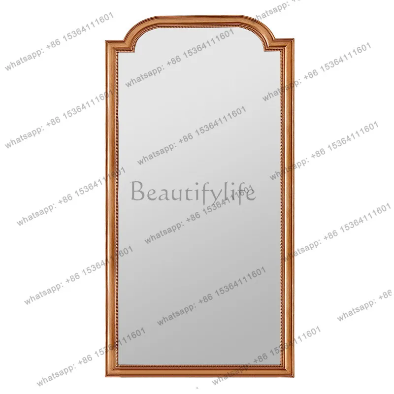 

European-style simple clothing store fitting mirror household bedroom wall-mounted cloakroom floor-to-ceiling large mirror
