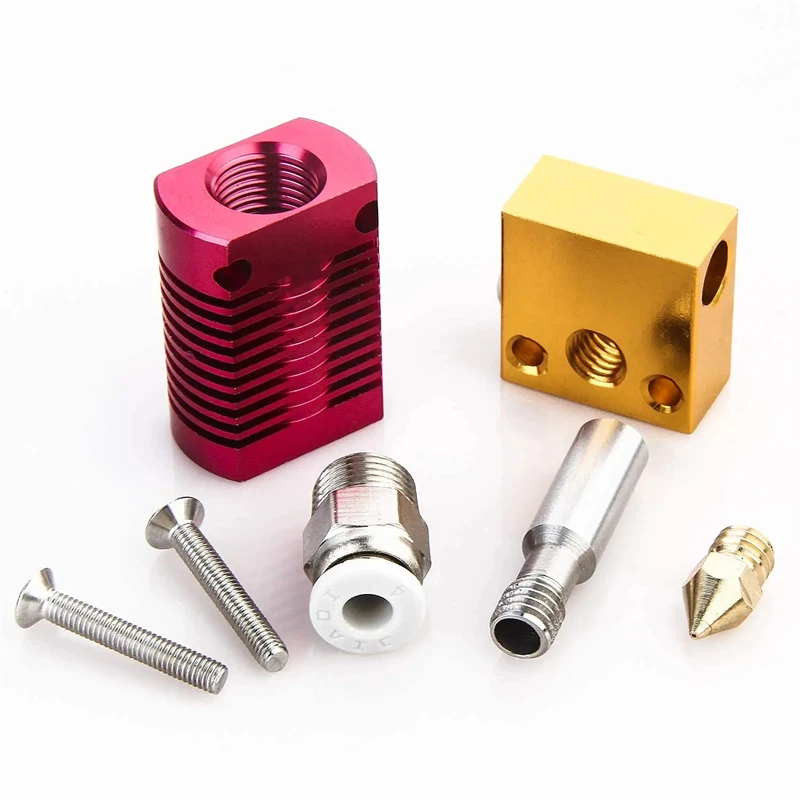 Impresora 3D Ender 3 Metal J-Head CR10 MK8 Hotend extrusora Kit bloque de calor boquilla calentador termistor para CR10s Pro Ender3 V2 Ender 5